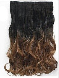 Clip In Hair One Stroke wavy 55 cm OMBRE #1B/27 Clip In Hair One Stroke wavy 55 cm OMBRE #1B/27