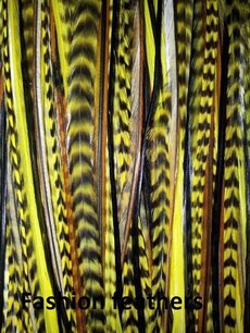 Feather bundel Mix Yellow Feather bundel Mix Yellow