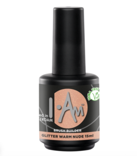 I.Am Brush Builder –Glitter warm Nude HEMA & TPO vrij I.Am Brush Builder –Glitter warm Nude HEMA & TPO vrij