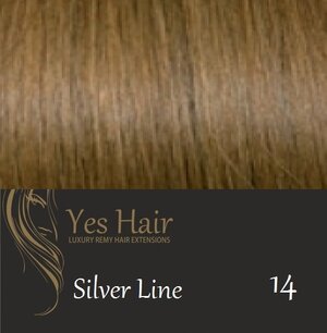 Yes Hair Extensions Silver Line 30 cm NS kleur 14 Yes Hair Extensions Silver Line 30 cm NS kleur 14