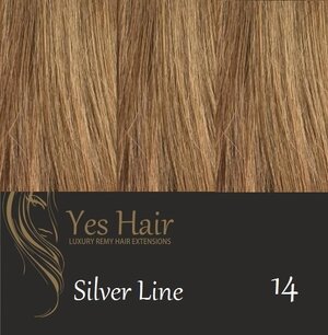 Yes Hair Extensions Silver Line 50 cm NS kleur 14 Yes Hair Extensions Silver Line 50 cm NS kleur 14