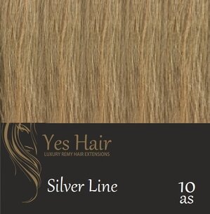 Yes Hair Extensions Silver Line 50 cm NS kleur 10 as Yes Hair Extensions Silver Line 50 cm NS kleur 10 as
