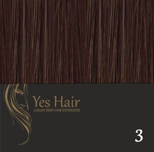 Yes Hair Simply Clips In 2  kleur 3 Midden Bruin Yes Hair Simply Clips In 2  kleur 3 Midden Bruin