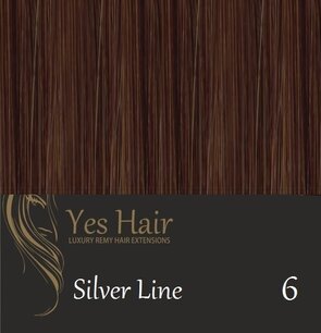 Yes Hair Simply Clips In 2  kleur 6 Yes Hair Simply Clips In 2  kleur 6