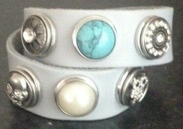 Dubbele Armband grijs (set) Dubbele Armband grijs (set)