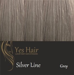 Yes Hair Extensions Silver Line 50 cm NS kleur Grey Yes Hair Extensions Silver Line 50 cm NS kleur Grey
