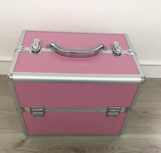 koffer roze -