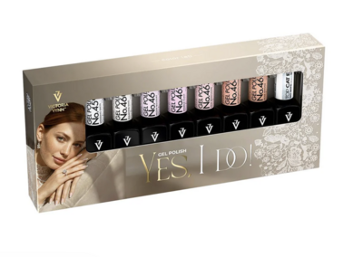 Victoria Vynn Salon Gellak | 8-Pack | Yes, I Do Collection kleur 459 - 465 + Top Silver Cat Eye