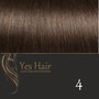 Yes Hair Extensions Silver Line 50 cm NS kleur 4 Midden Donker Bruin