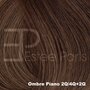 Estee Paris Genius Weft 40cm Kleur Ombre 2Q/4Q+2Q - Bruin + lichtbruin met bruine roots