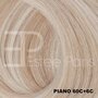 Estee Paris Genius Weft 60 cm Piano 60C+6C platinum blond + lichtblond | 100% Remy Haar