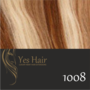 Yes Hair Weft 130 cm breed kleur 1008 As Bruin + Blonde highlights + Warm blonde highlights