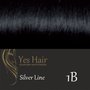 Yes Hair Weft Silver Line 100 cm breed kleur 1B Zwart WAVY