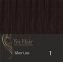 Yes Hair Simply Clips In 2  kleur 1 Zwart Bruin