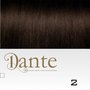 Dante  Clips In LIGHT 50 cm Natural Straight kleur 2 Donker Bruin